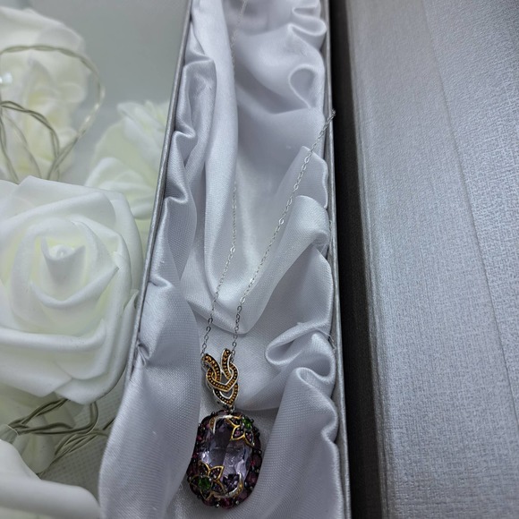 ONE of A KIND necklace and Work of Art by Shweta Bhargava Sterling Silver - Picture 13 of 14